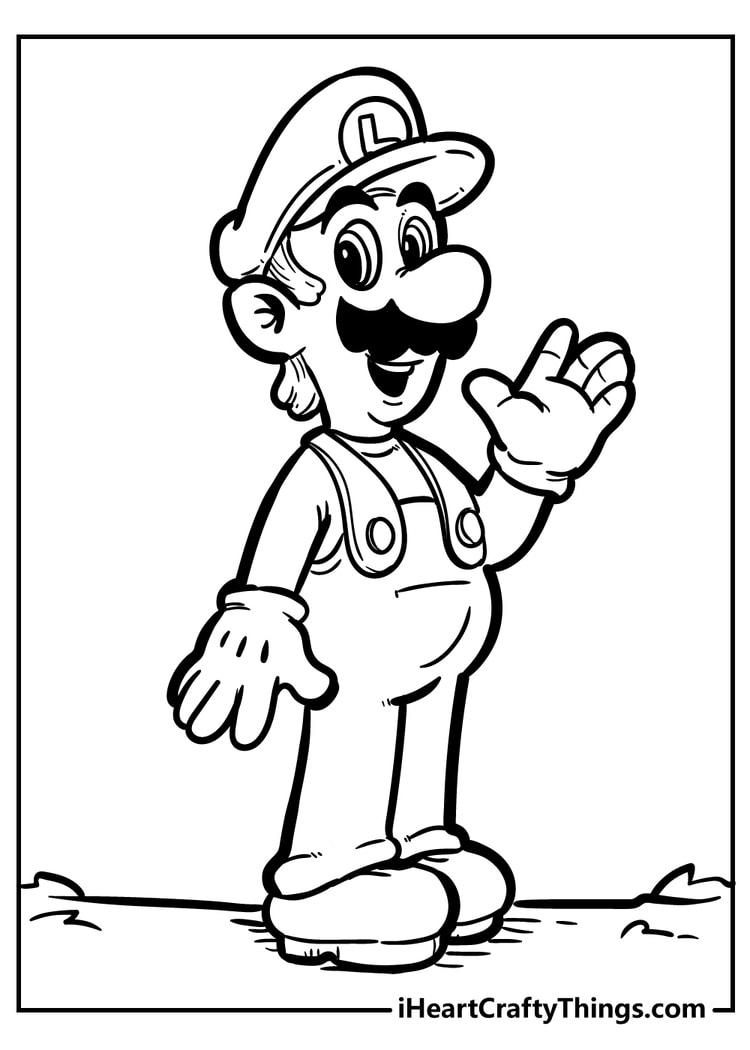 Coloring Pages Mario And Luigi destiné Coloriage Mario Luigi