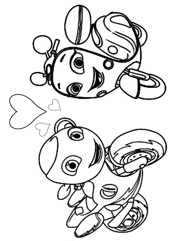 Colouring Page Ricky Zoom En Scootio Wizzbang | Coloringpage.ca serapportantà Coloriage Ricky Zoom