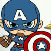 Comment Dessiner Captain America Kawaii Étape Par Étape - Dessins dedans Dessin Capitaine America