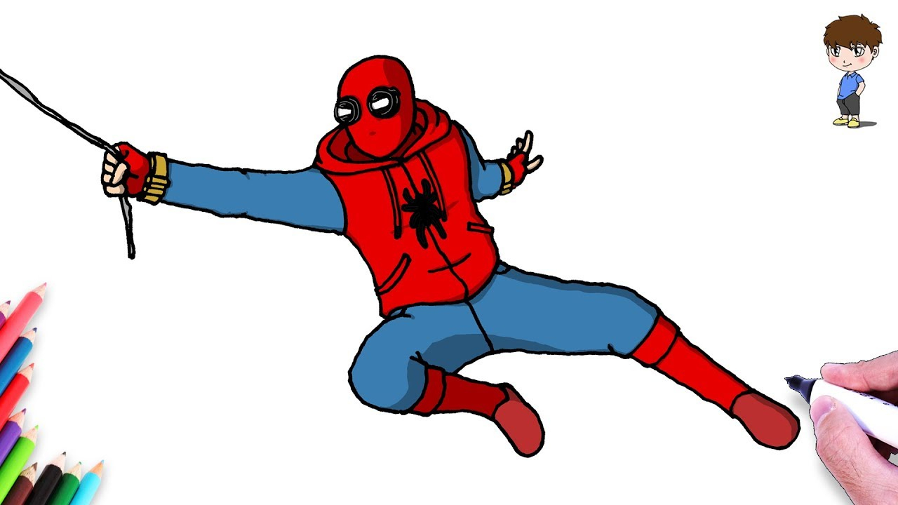 Comment Dessiner Spiderman - Dessin De Spiderman Facile A Faire à Dessin De Spider Man