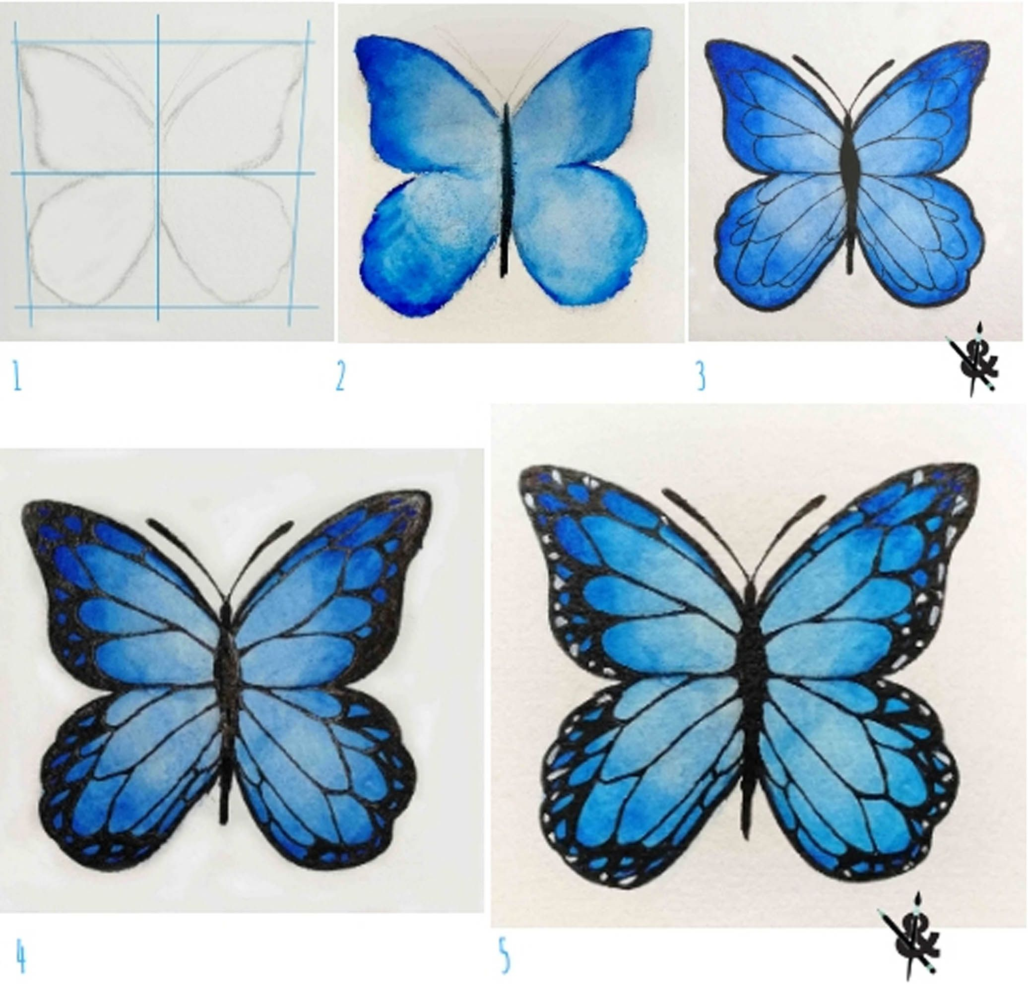 Comment Dessiner Un Papillon | Dessin Papillon, Comment Dessiner Un concernant Grand Papillon À Imprimer