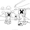 Creeper Mob Coloring Pages - Xcolorings tout Dessin Creeper