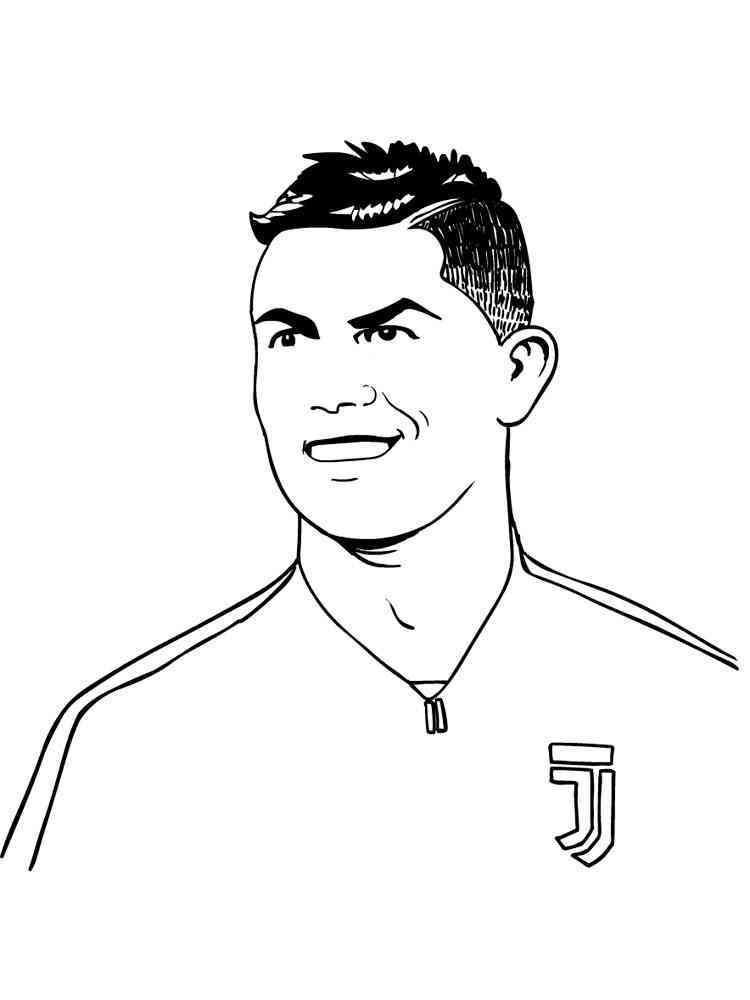 Cristiano Ronaldo Printable Coloring Pages destiné Cristiano Ronaldo Coloriage