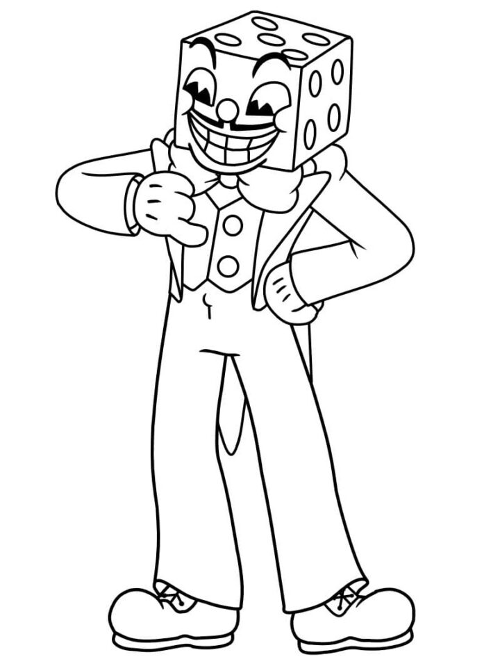 Cuphead_019 - Online Coloring Pages dedans Coloriage Cuphead