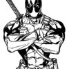 Deadpool Drawing At Getdrawings | Free Download dedans Coloriages Deadpool