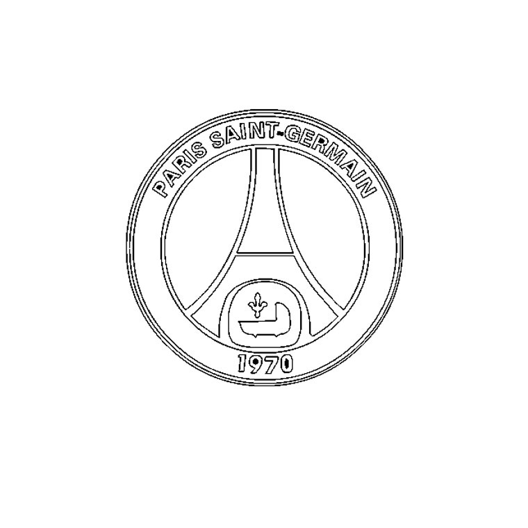 Dessin A Colorier Paris Saint Germain - Mgp Animation destiné Dessin Psg À Imprimer