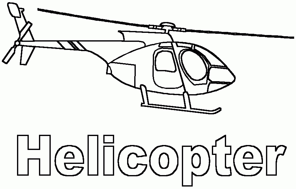 Dessins De Hélicoptère À Colorier tout Coloriage Hélicoptère