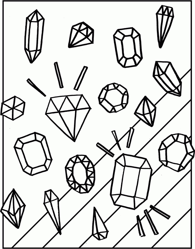Diamond Coloring Page | Hakume Colors serapportantà Coloriage Diamant