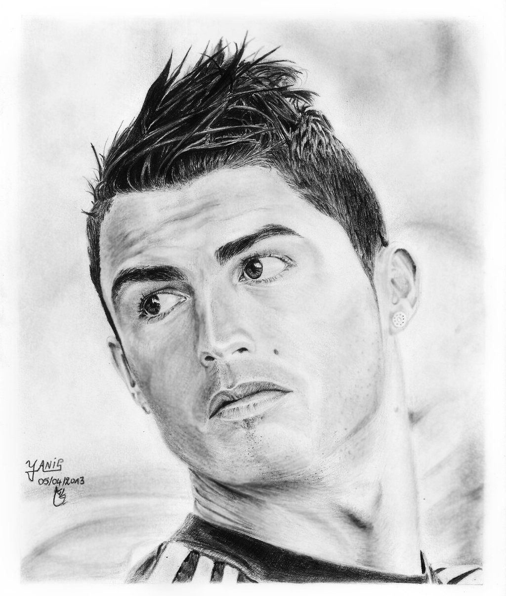 Dibujos A Lápiz De Cristiano Ronaldo ©®7 Dibujos A Lápiz - Dibujos De serapportantà Coloriage Cr7