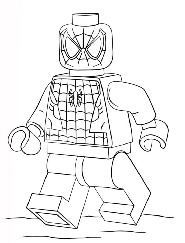 Dibujos De Lego Spiderman Para Colorear, Pintar E Imprimir concernant Coloriage Lego Spiderman