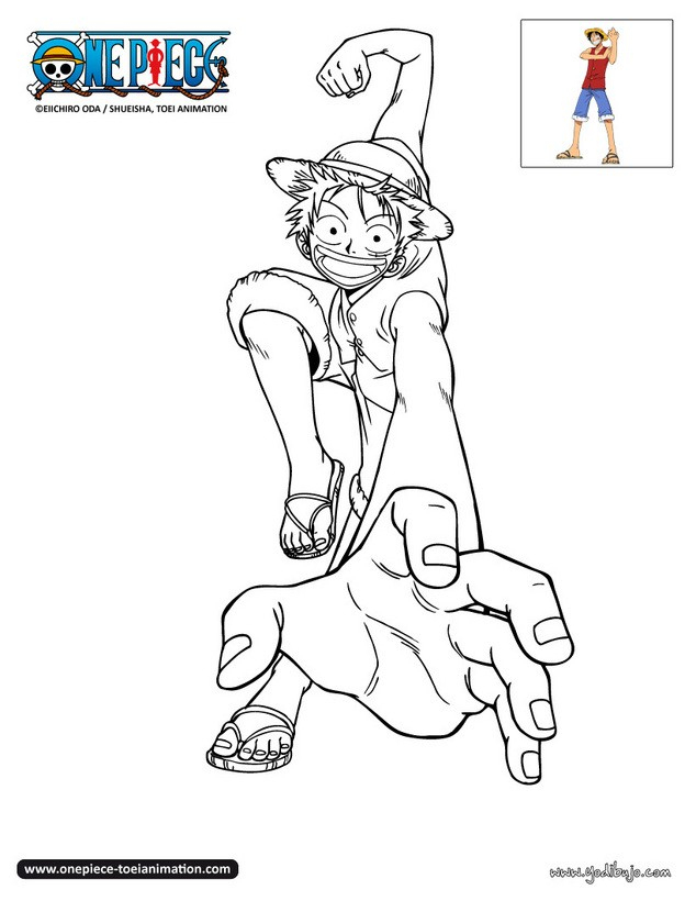 Dibujos Para Colorear Luffy Contento - Es.hellokids destiné Luffy A Colorier