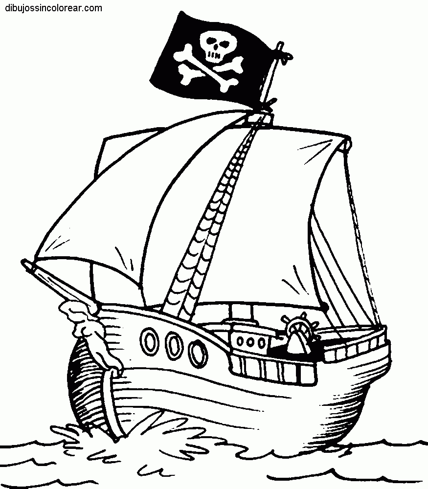 Dibujos Para Imprimir Y Colorear De Barcos Piratas pour Coloriage Santiago Pirate
