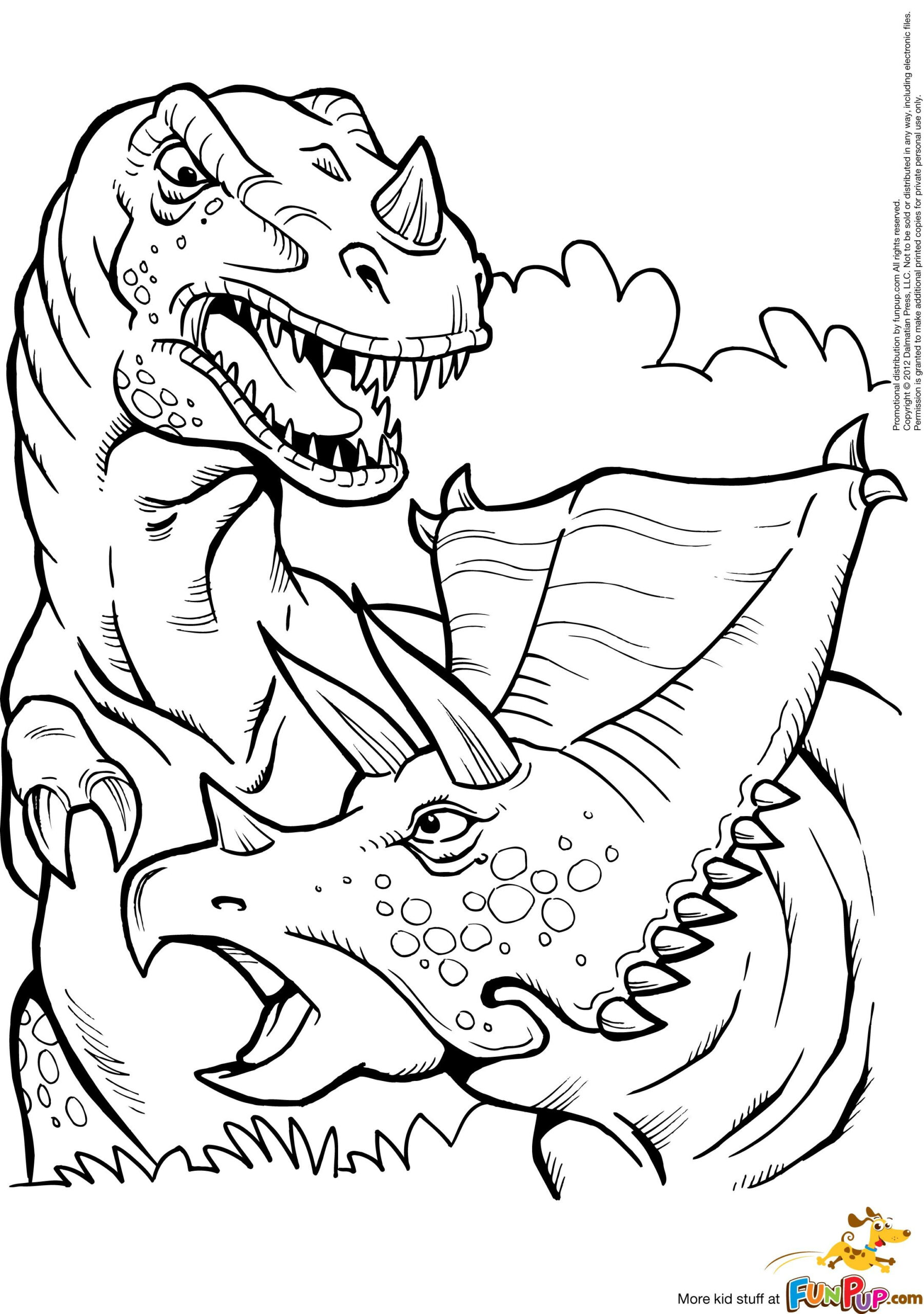 Dinosaurier Ausmalbilder Tyrannosaurus Rex - Malvorlagen à Coloriage Tyrannosaure