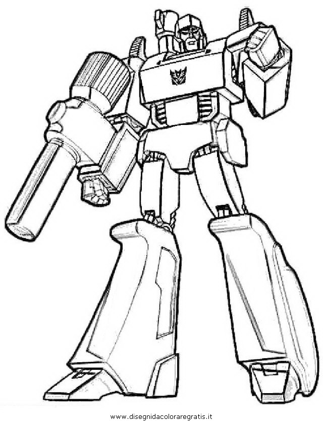 Disegno Transformers_Megatron_3: Personaggio Cartone Animato Da Colorare destiné Coloriage Transformers Megatron