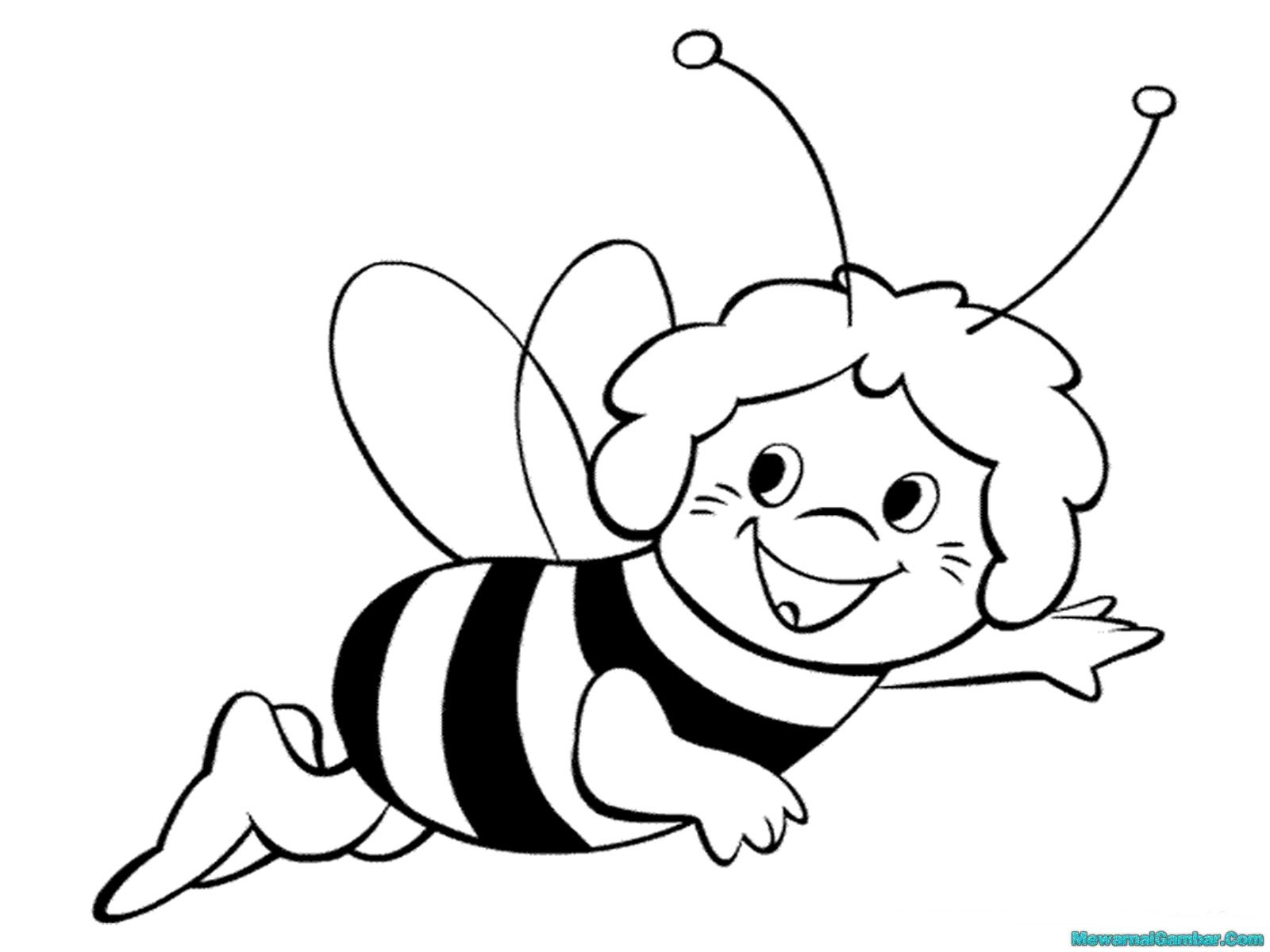 Download Buku Mewarnai Gambar Lebah | Mewarnai Gambar destiné Dessin Abeille À Imprimer
