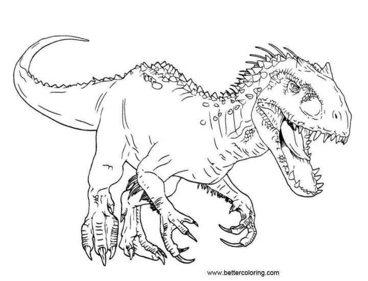 Download Or Print This Amazing Coloring Page: Jurassic World Coloring intérieur Dessin Dinosaure Jurassic World