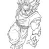 Dragon Ball Z En Coloriage - Serviratusc serapportantà Goku A Colorier