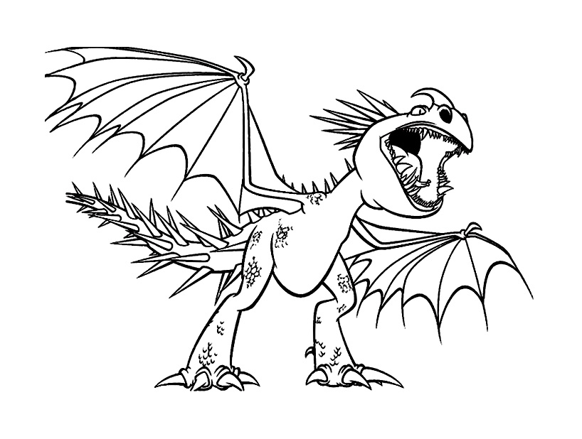 Dragons Dreamworks 4 Coloriage Dragons Coloriages Pour Enfants intérieur Coloriage Dragon Krokmou