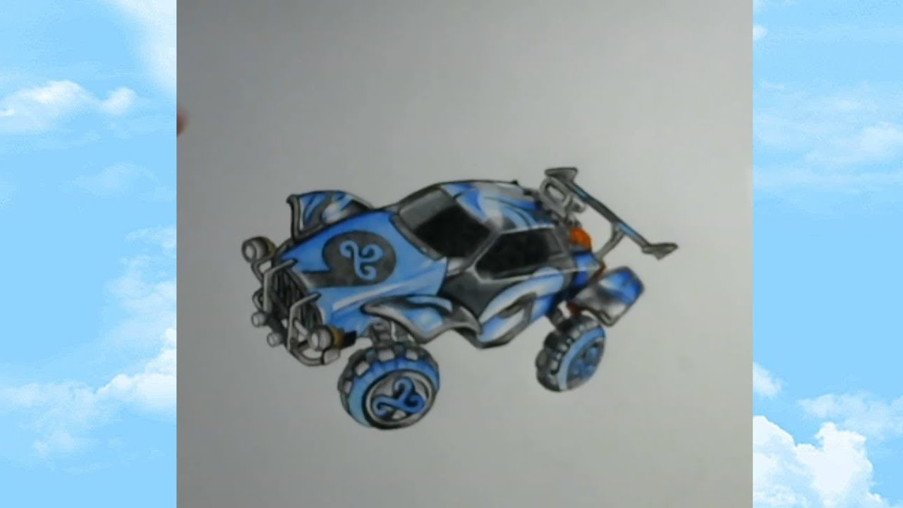 Drawing The Octane From Rocket League With Cloud 9 Decal (Drawing Time à Dessin Rocket League