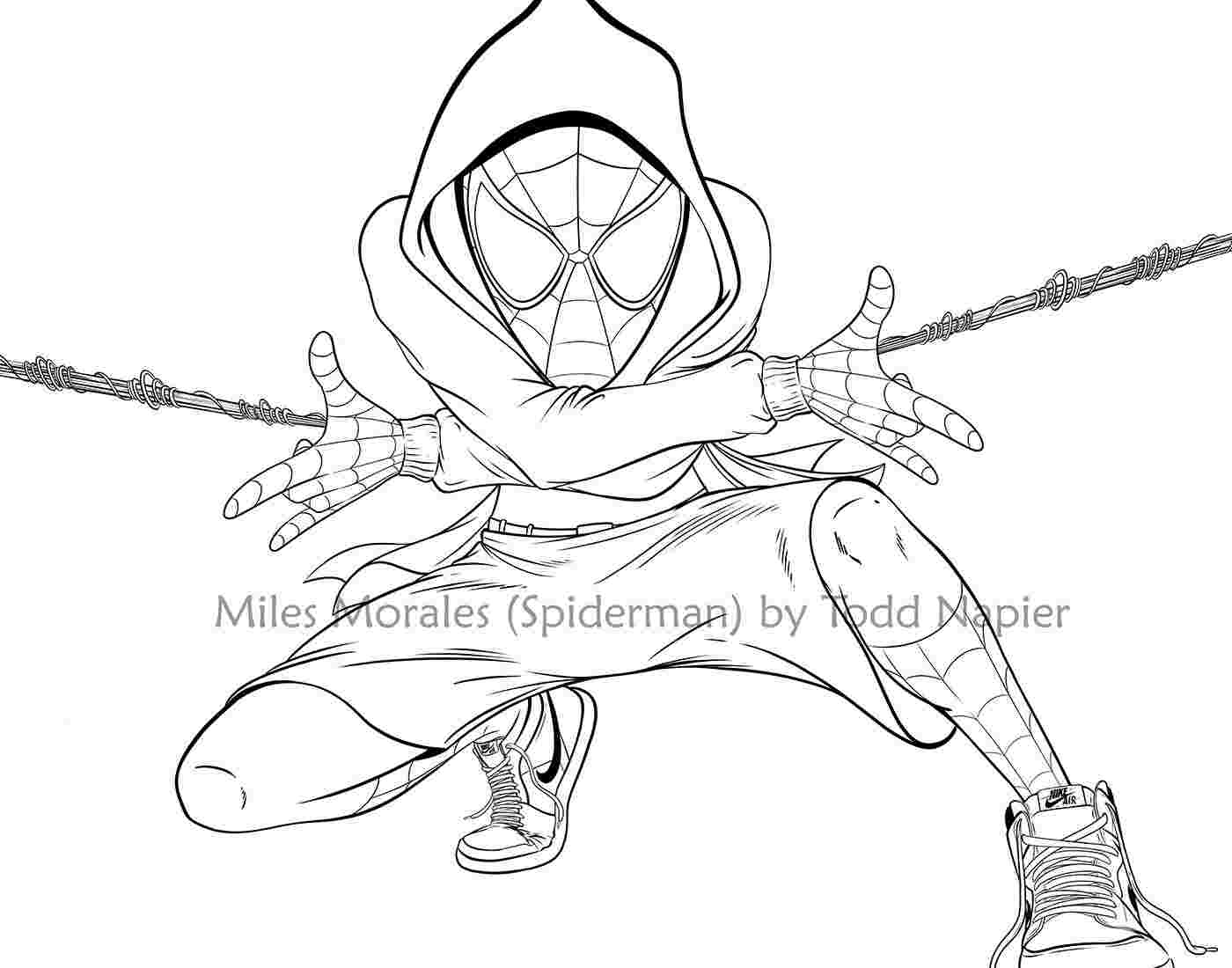 √ Spider Man Miles Morales Coloring Pages : Miles Morales Coloring à Coloriage Miles Morales