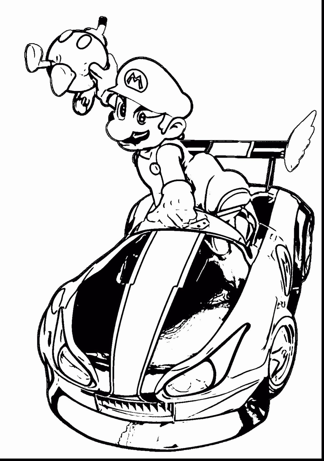 ️Mario Kart 8 Coloring Pages Free Download| Gmbar.co à Coloriages Mario Kart