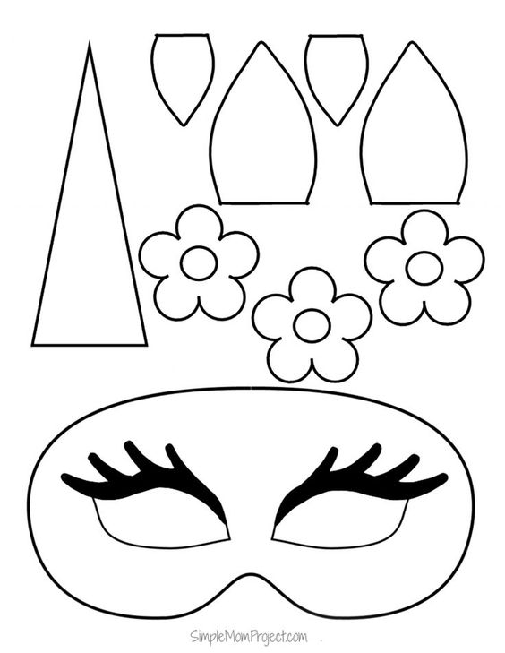 Fabriquez Un Masque Licorne avec Masque Licorne À Imprimer