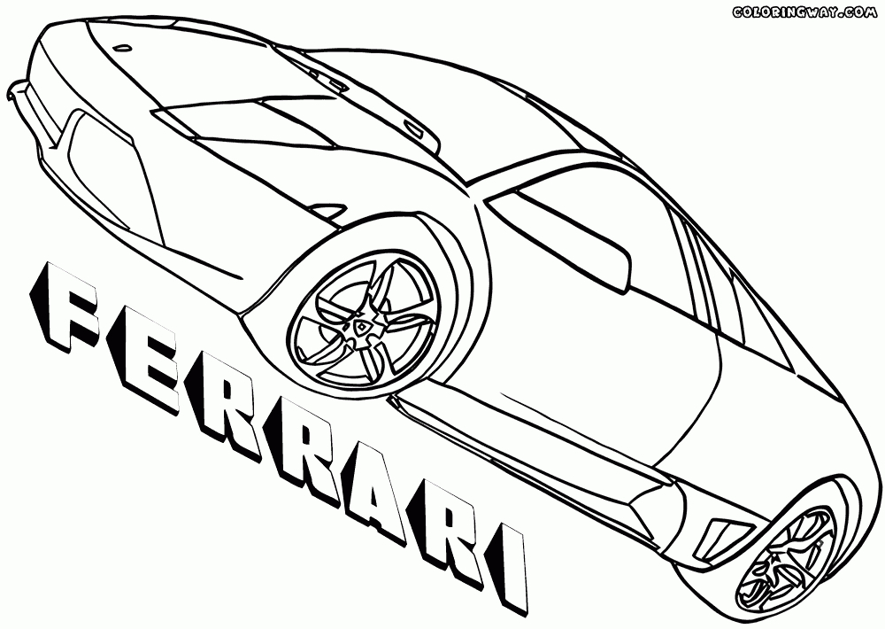 Ferrari Coloring Pages | Coloring Pages To Download And Print destiné Ferrari À Colorier
