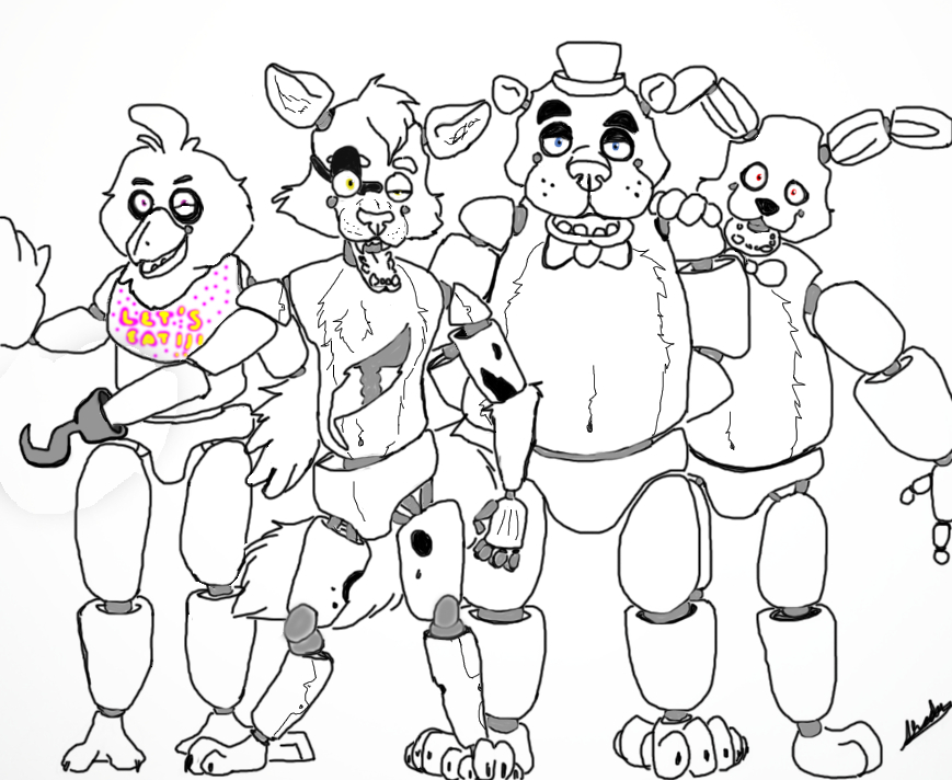 Five Nights At Freddys Bonnie Coloring Pages Coloring Pages | Fnaf serapportantà Dessin Five Night At Freddy'S