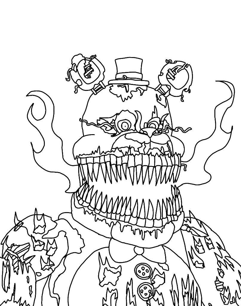 Fnaf 4 Drawing At Getdrawings | Free Download avec Five Nights At Freddy&amp;#039;S Dessin