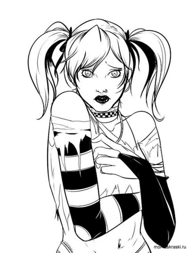 Free Harley Quinn Coloring Pages à Harley Quinn Coloriage