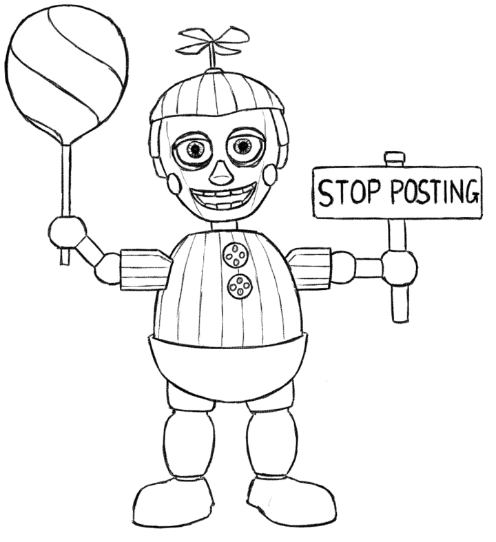 Free Printable Five Nights At Freddy'S (Fnaf) Coloring Pages intérieur Five Nights At Freddy'S Dessin