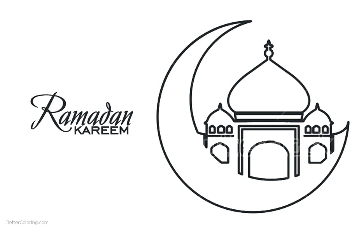 Free Printable Ramadan Coloring Pages Coloring Pages destiné Coloriage Ramadan