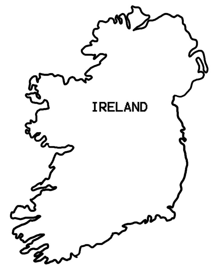 Freecoloringpages.co.uk | Ireland Map, Flag Coloring Pages, Coloring Pages serapportantà Carte De L&amp;#039;Irlande À Imprimer