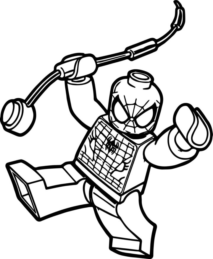 Gambar Spiderman Untuk Mewarnai - Mewarnai Gambar destiné Coloriage Lego Spiderman