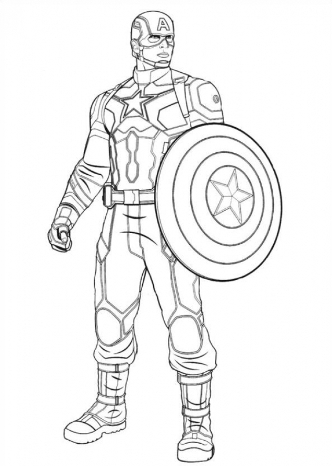 Get This Captain America Coloring Pages Printable 21749 destiné Coloriage Capitaine America