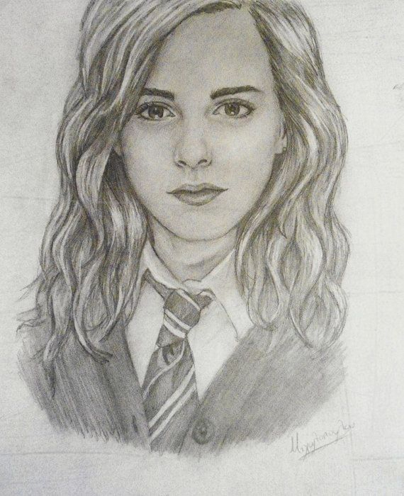 Hermione Granger/ Emma Watson - Original Portrait | Harry Potter tout Dessin A Imprimer Hermione Granger