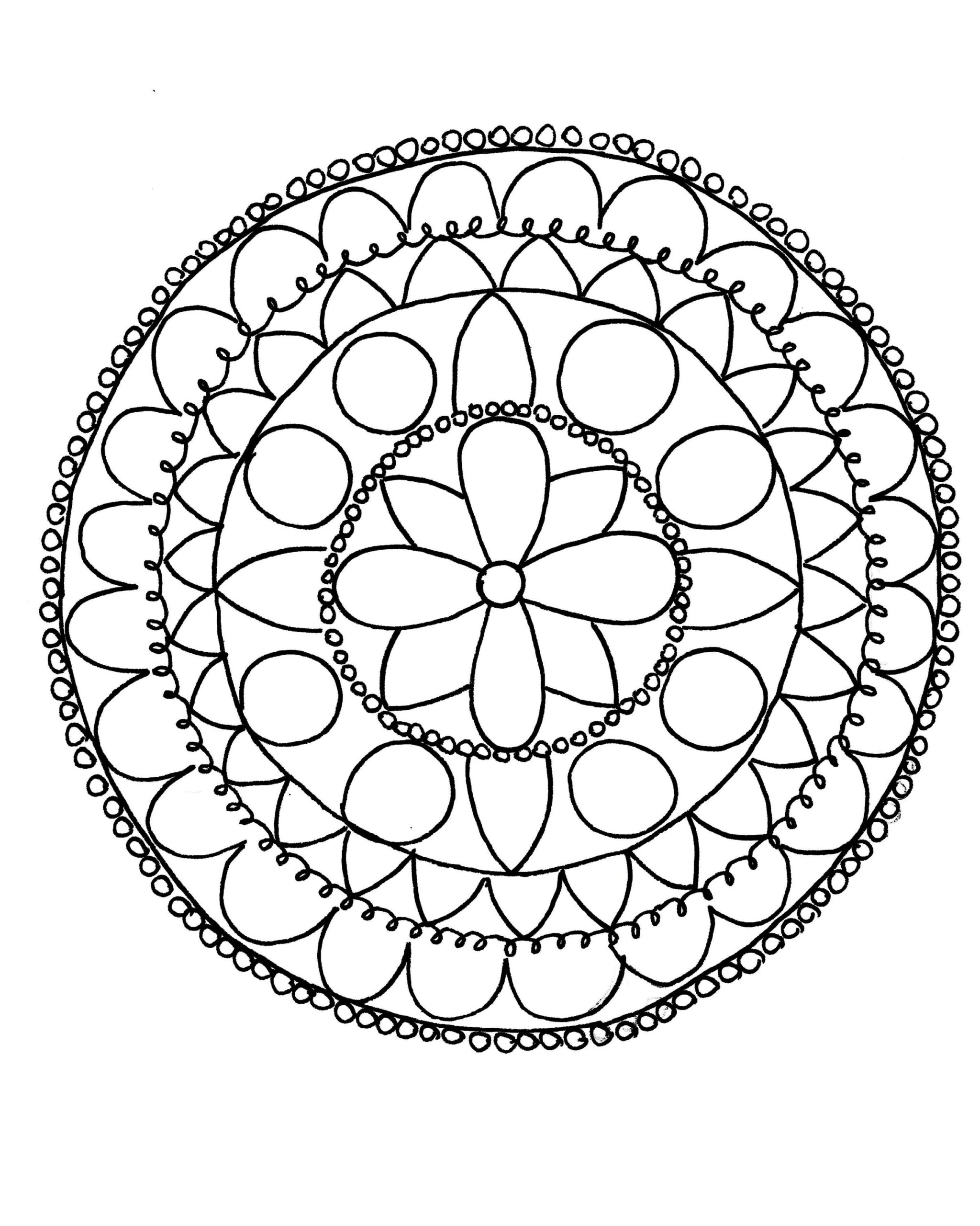How To Draw A Mandala (With Free Coloring Pages!) | Mandala Coloring dedans Mandala Simple À Imprimer