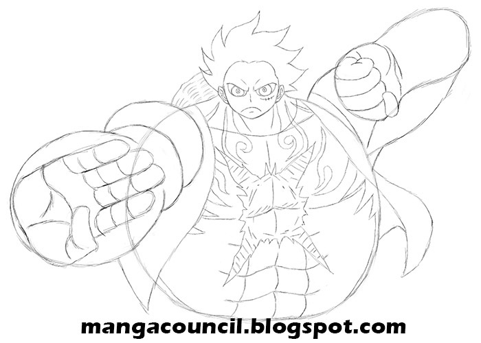 How To Draw One Piece Luffy Gear Fourth destiné Coloriage One Piece Luffy Gear 4
