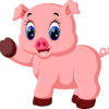 Illustration De Dessin Animé Mignon Bébé Cochon | Vecteur Premium tout Cochon A Imprimer