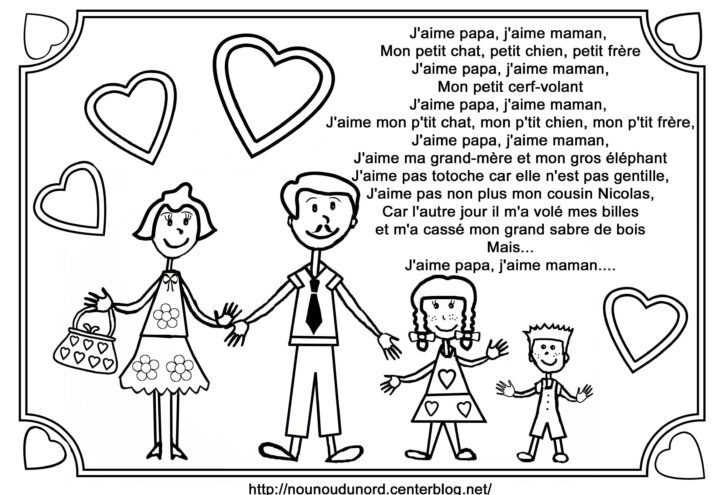 Image Du Blog Nounoudunord.centerblog Teaching Grade, Teaching serapportantà Coloriage Papa Je T Aime