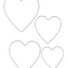 Imprimer Le Modèle De Coeurs - 4 Tailles - Tête À Modeler | Modèle De à Dessin Coeur À Imprimer Gratuit