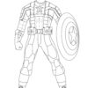 Ironman And Captain America Coloring Pages Fresh Captain America dedans Coloriage Capitaine America