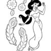 Jasmine Et Jolis Motifs - Coloriage Aladdin (Et Jasmine) Pour Enfants destiné Dessin Jasmine