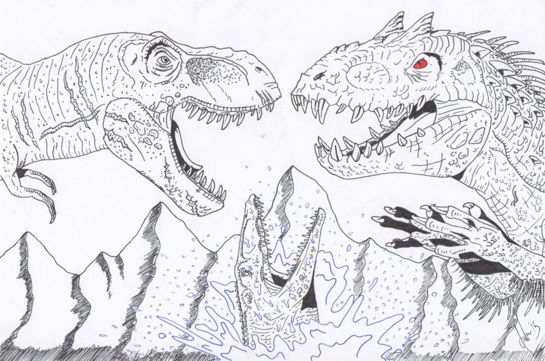 Jurassic World: Battle Of Giants | Dinosaur Coloring Pages, Coloring à Coloriage Jurassic World T Rex