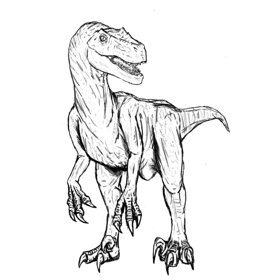 Jurassic World Raptor Coloring Pages At Getcolorings | Free concernant Jurassic World Coloriage