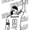 Karim Benzema Coloring Pages Printable For Free Download à Coloriage Benzema