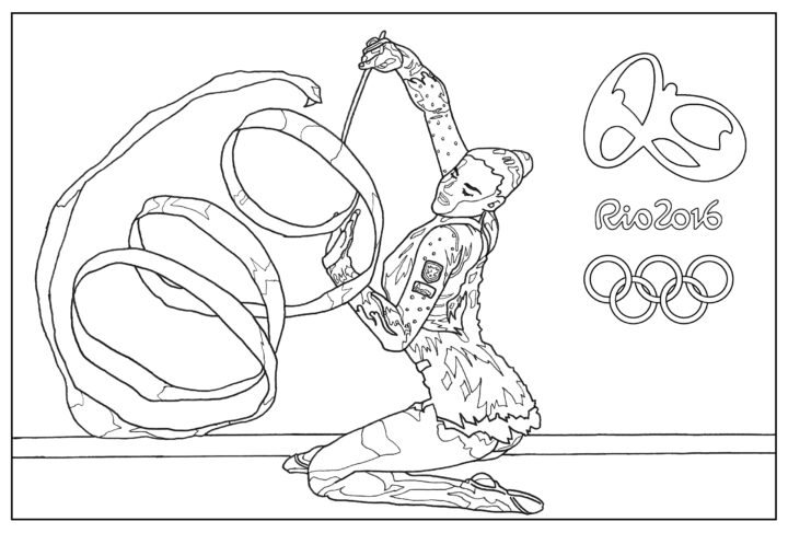 Km C454E-20160309114557 - Coloriage Sur Les Jeux Olympiques Pour Enfants encequiconcerne Dessin De Gymnastique À Imprimer