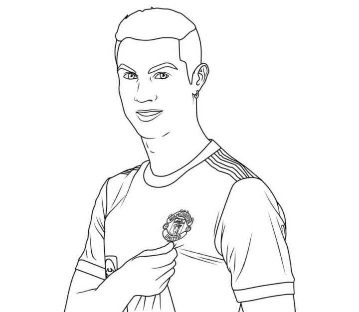 Kolorowanki Cristiano Ronaldo Do Druku - Kolorowankidodruku pour Cristiano Ronaldo Coloriage