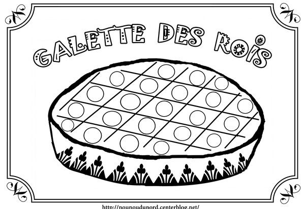 La Galette Par Nounoudunord | Coloriage Galette Des Rois, Coloriage tout Galette Des Rois Coloriage