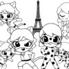 Ladybug And Cat Noir Kwami Coloring Pages / Ladybug Und Cat Noir dedans Coloriage Chat Noir